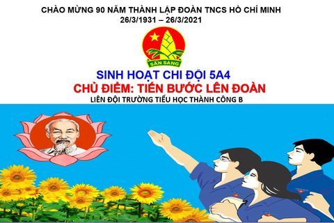Sinh hoạt Chi đội với chủ đề “Tiến bước lên Đoàn” của Chi đội 5A4 trường Tiểu học Thành Công B