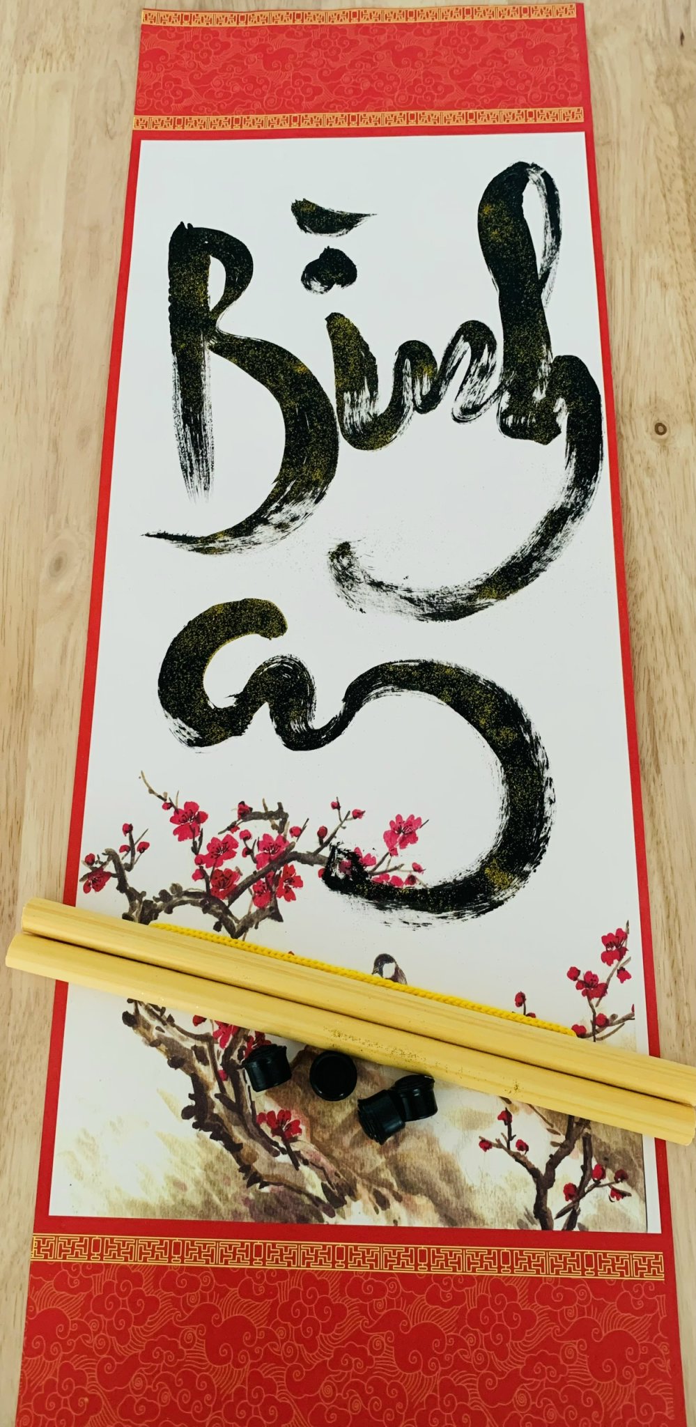 Tặng chữ thư pháp – Nét đẹp đầu xuân của dân tộc