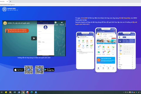 Hướng dẫn tải ứng dụng Smartcity của UBND Thành phố Hà Nội và nhận mã tuyển sinh năm học 2020 - 2021