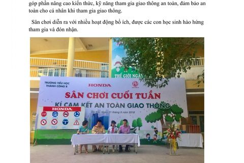 HỌC SINH VỚI AN TOÀN GIAO THÔNG