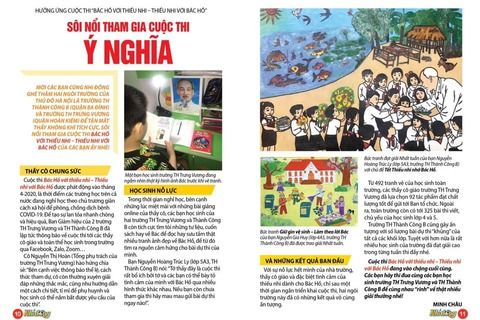 Trường TH Thành Công B hưởng ứng Cuộc thi "Bác Hồ với Thiếu nhi - Thiếu nhi với Bác Hồ"