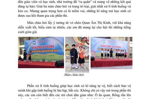 SÂN CHƠI KĨ NĂNG TẠI CUNG THIẾU NHI HÀ NỘI