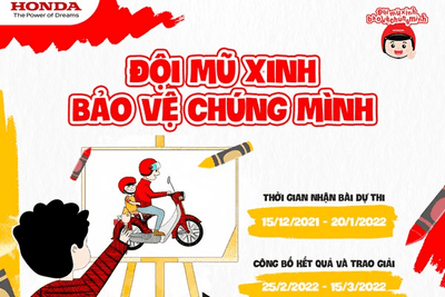  Phát động Cuộc thi sáng tác tranh cổ động tuyên truyền đội mũ bảo hiểm cho học sinh tiểu học năm 2021