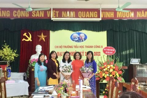 Đại hội Chi bộ trường Tiểu học Thành Công B nhiệm kỳ 2020 - 2022