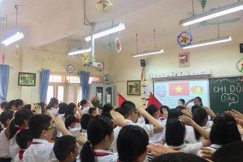 Đại hội chi đội mẫu lớp 5A8