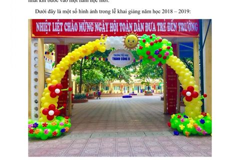 Tưng bừng Lễ khai giảng năm học mới 2018 - 2019