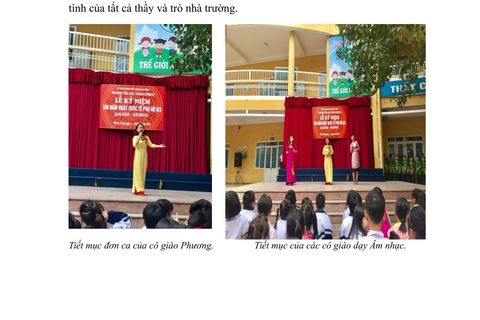 Rộn ràng ngày 8 tháng 3 ở Trường Tiểu học Thành Công B