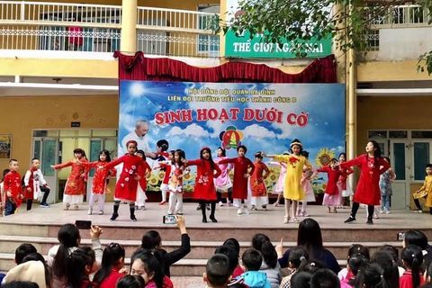 Tiểu học Thành Công B chú trọng đổi mới tiết Sinh hoạt dưới cờ (SHDC) theo định hướng phát triển năng lực học sinh