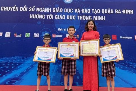 Học sinh khối 4 Trường Tiểu học Thành Công B đạt giải Nhất Cuộc thi “Sáng tạo trẻ”
