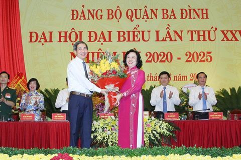 Đồng chí Hoàng Minh Dũng Tiến tiếp tục giữ chức Bí thư Quận ủy Ba Đình