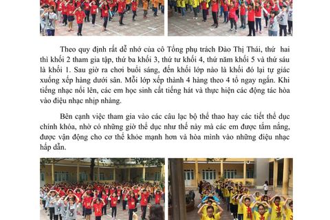 Thể dục giữa giờ hấp dẫn và sôi động