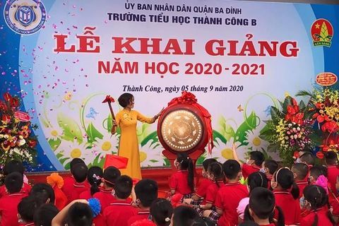 Lễ Khai giảng năm học 2020 – 2021 của trường Tiểu học Thành Công B