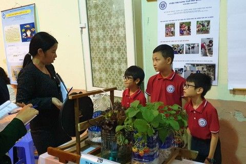 Tham gia cuộc thi Sáng tạo thanh thiếu niên và nhi đồng Thủ đô năm 2021 đạt giải cao cấp Thành phố và được lựa chọn tham gia cấp Quốc gia