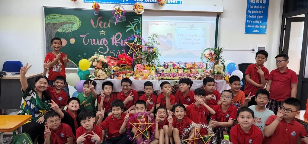 Những dấu ấn đáng nhớ trong năm học mới của các con học sinh lớp 5A7