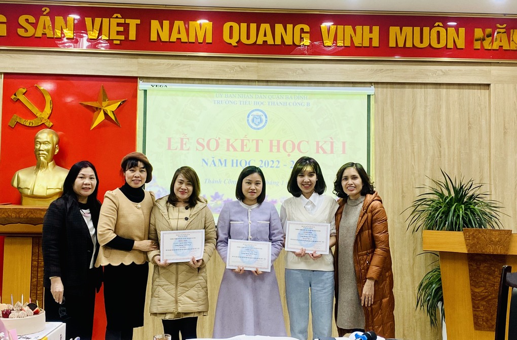 Chúc mừng các giáo viên đạt được kết quả xuất sắc trong Hội thi Giáo viên dạy giỏi cấp Quận năm học 2022-2023