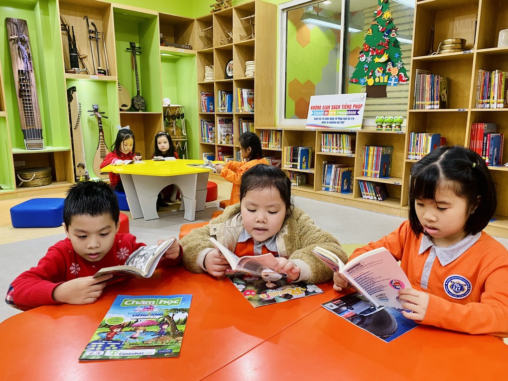 Hoạt động trải nghiệm thú vị tại Thư viện Quốc gia của học sinh lớp 1A4