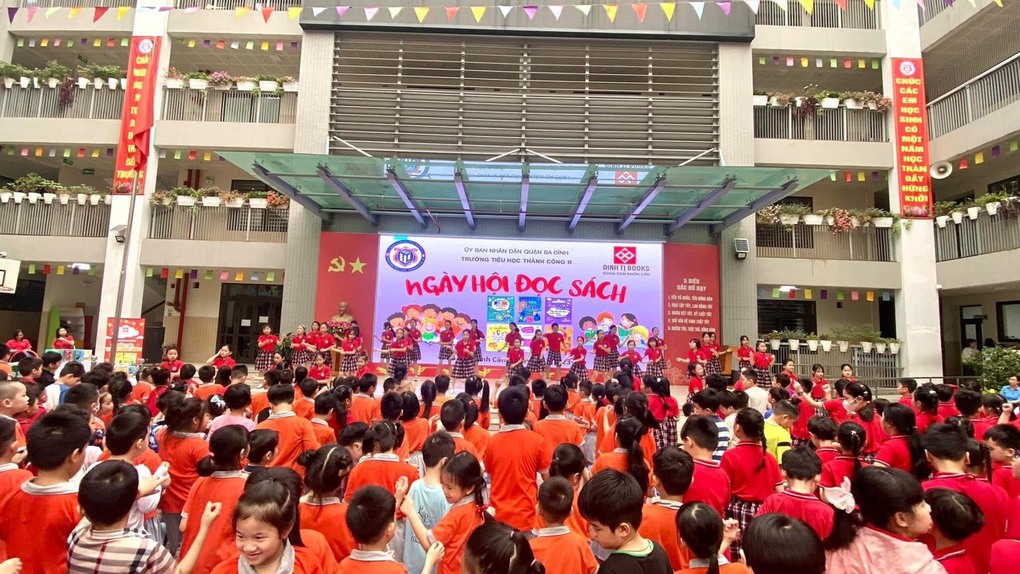 Học sinh trường Tiểu học Thành Công B hào hứng tham gia Ngày Hội đọc sách năm 2023