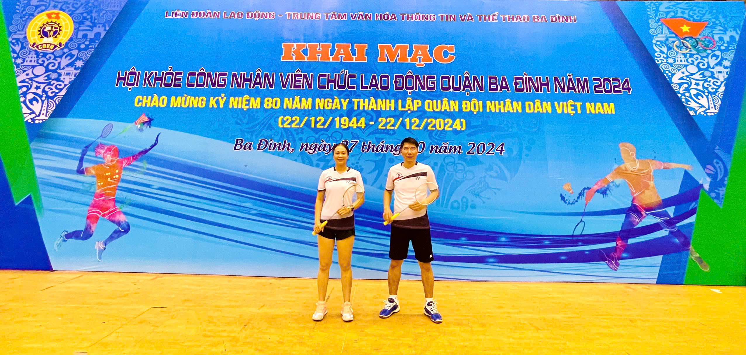 Trường Tiểu học Thành Công B tham gia Hội Khỏe Công nhân viên chức lao động quận Ba Đình năm 2024