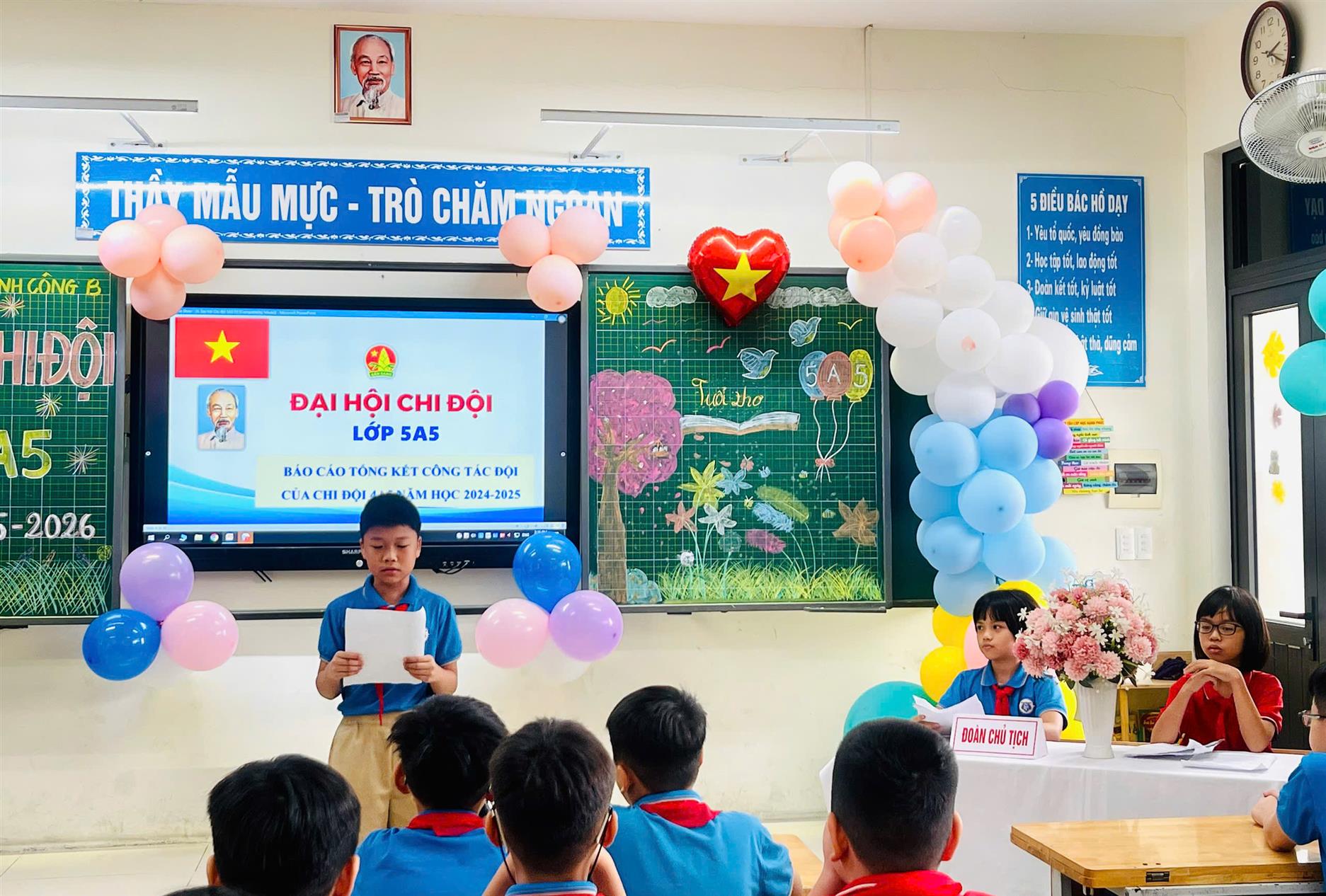 Đại hội Chi đội 5A5 – Khởi đầu cho một năm học tỏa sáng