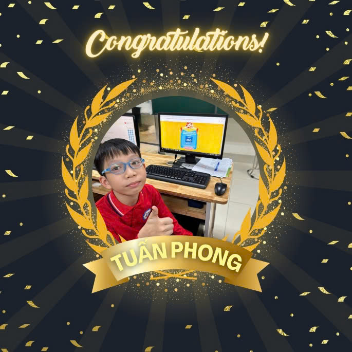 Chúc mừng hai học sinh xuất sắc lớp 5A5 đạt giải cao vòng cấp trường cuộc thi trạng nguyên tiếng việt năm học 2024 - 2025