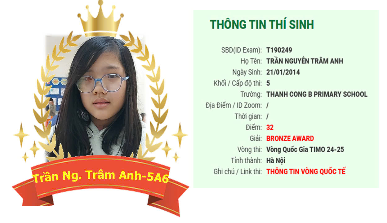Bạn gái xinh xắn, dễ thương của 5A6 với niềm đam mê và những chiếc Huy chương Toán học