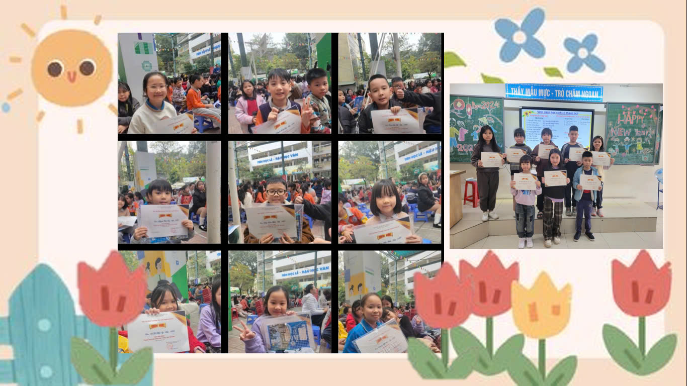 Tập thể lớp 3A6 nhận nhiều giải thưởng cuộc thi "Trạng nguyên Tiếng Việt" cấp Trường