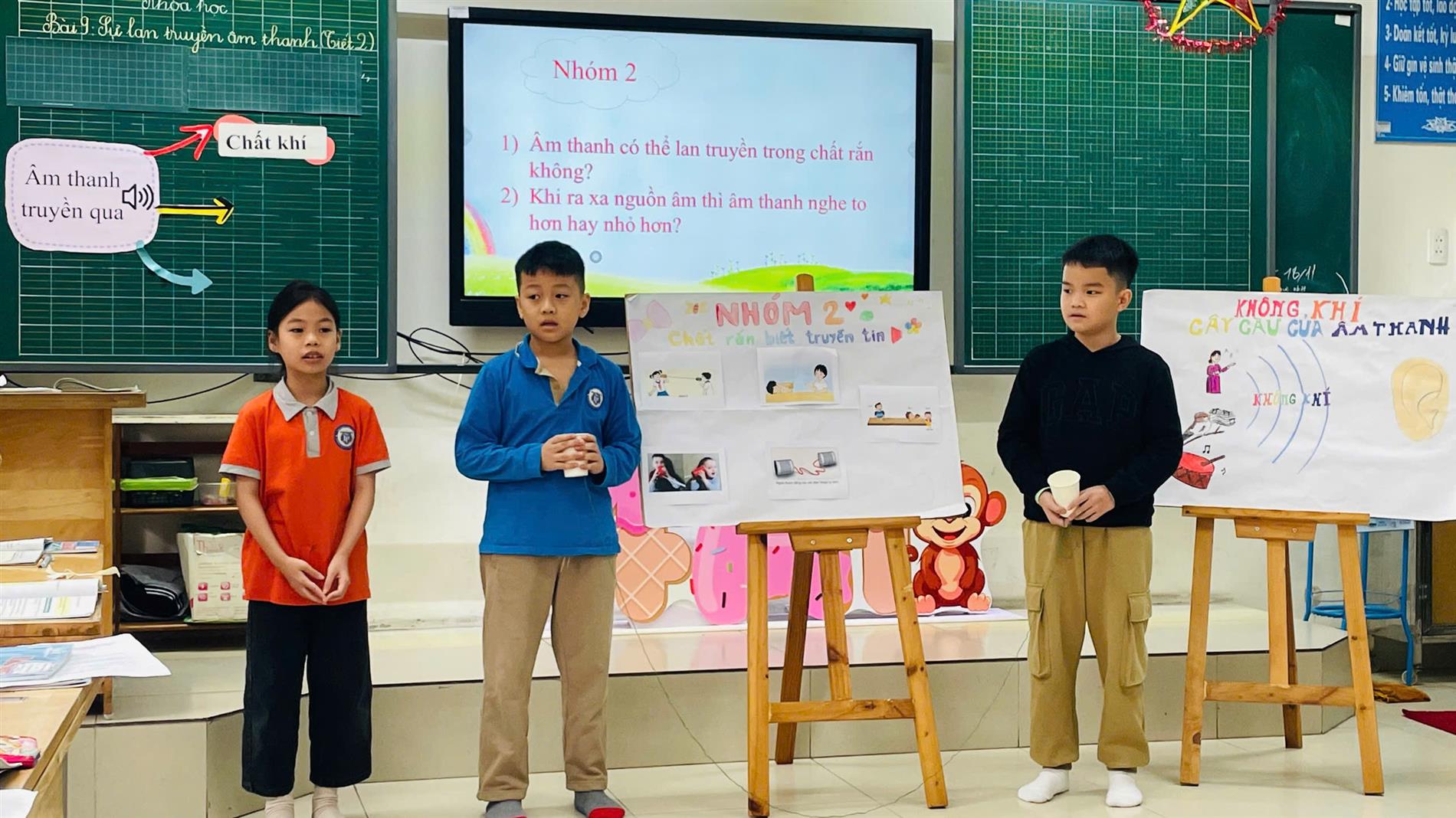 Lớp 4A1 Khám phá, trải nghiệm và tỏa sáng trong tiết dạy môn Khoa học