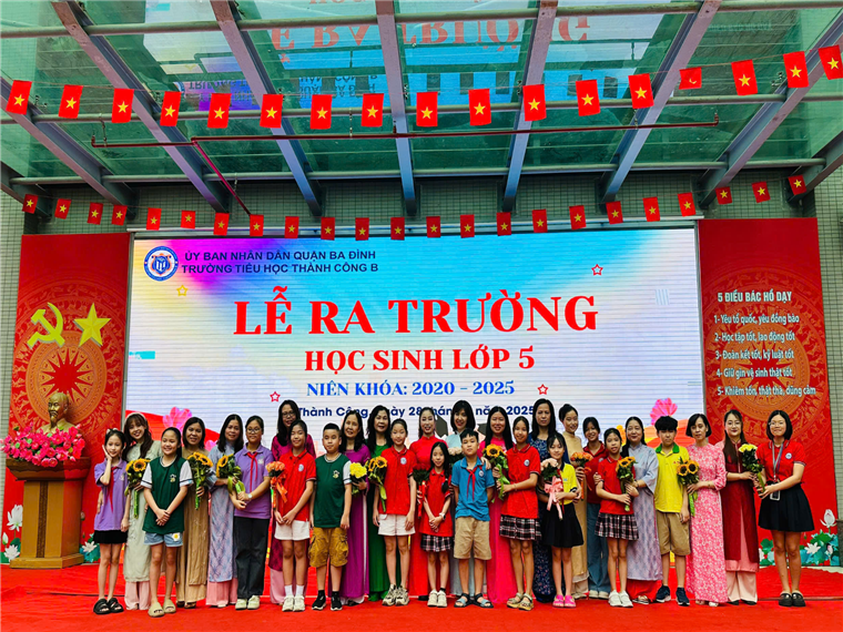 Lễ ra trường học sinh lớp 5 – Niên khóa 2020–2025  Hành trình 5 năm yêu thương và trưởng thành