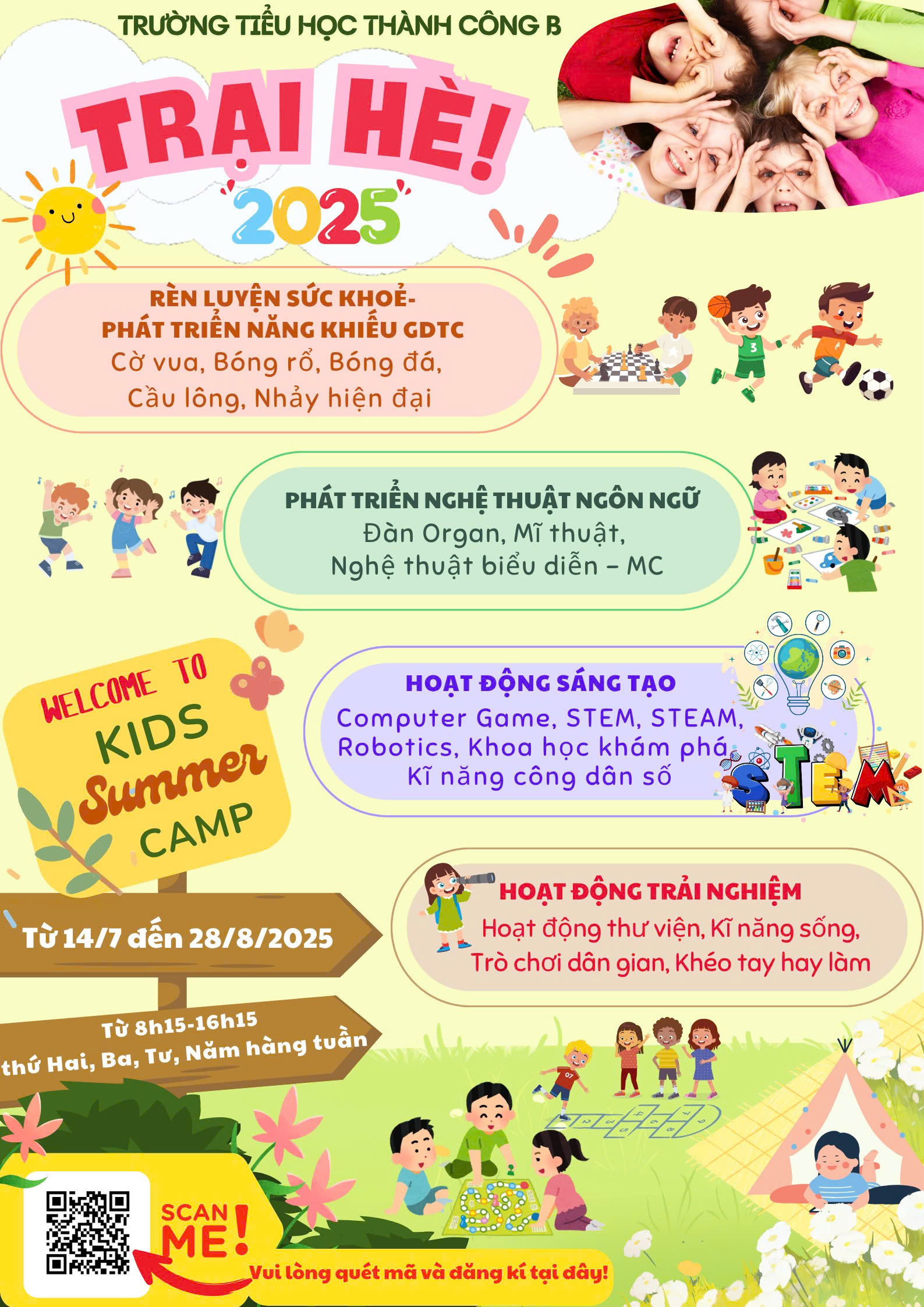 Trại hè 2025 - Trường Tiểu học Thành Công B