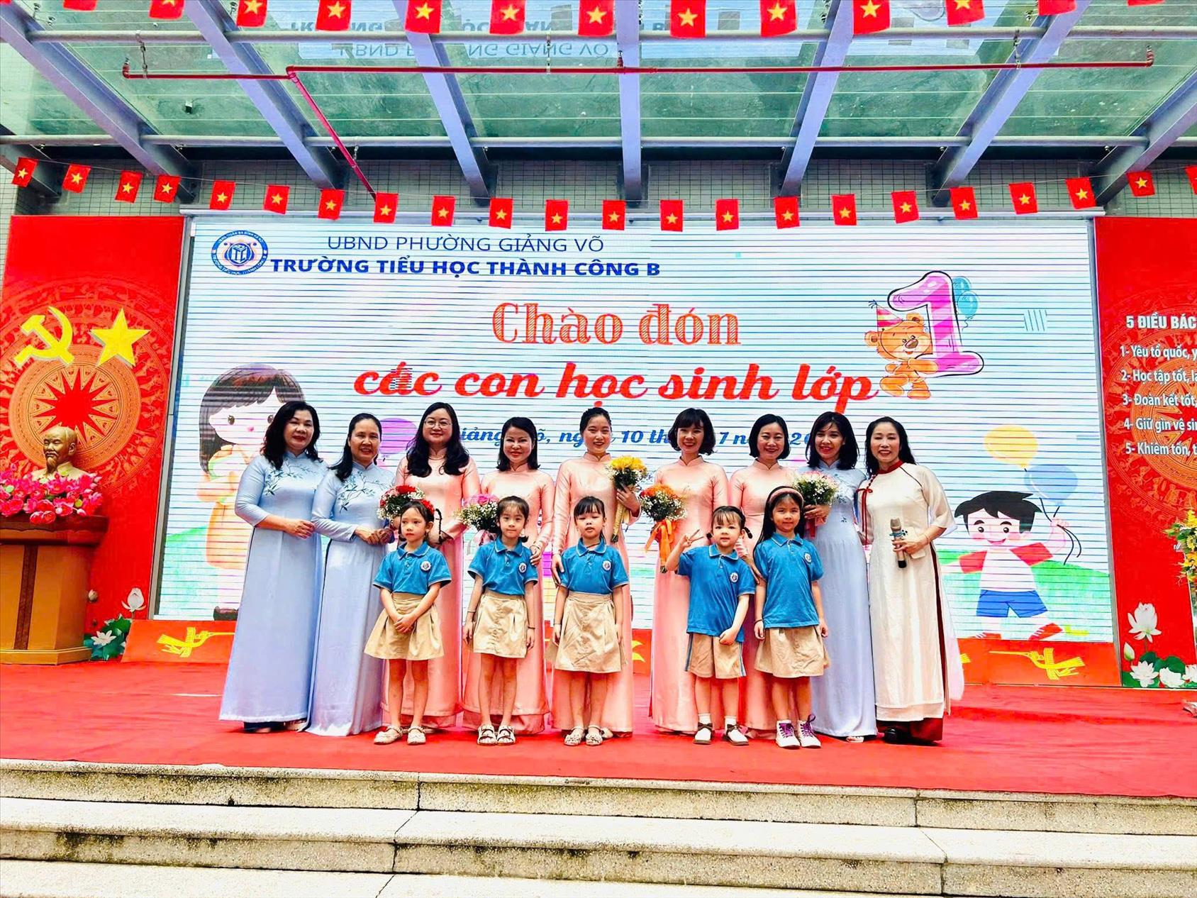 Chào đón tân học sinh lớp 1 – Hành trình yêu thương bắt đầu tại Thành Công B