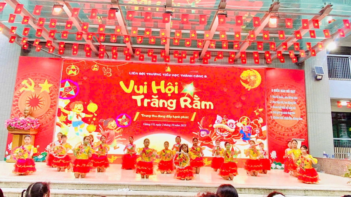 A group of children performing on stage
Description automatically generated