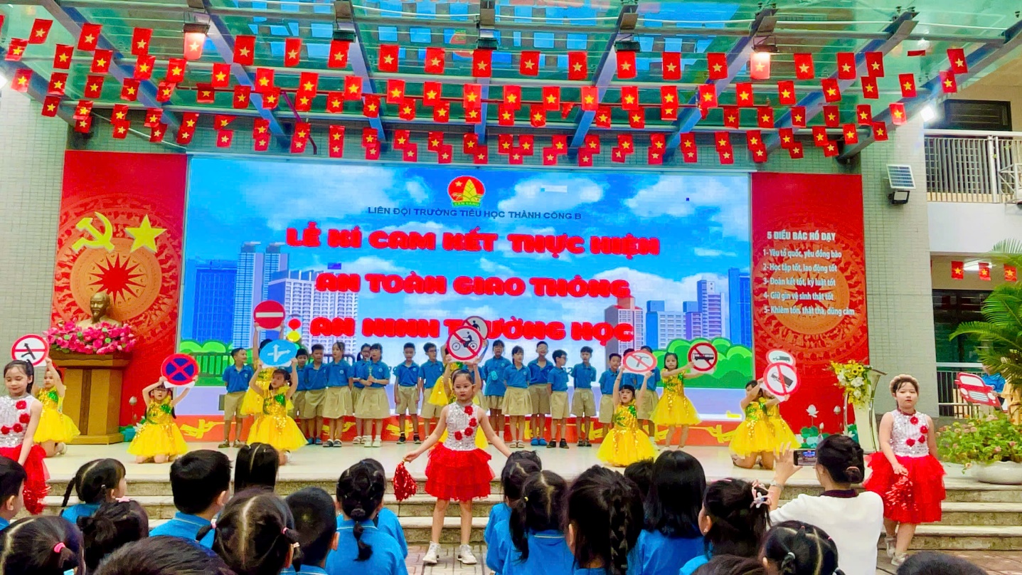 A group of children on stage
Description automatically generated