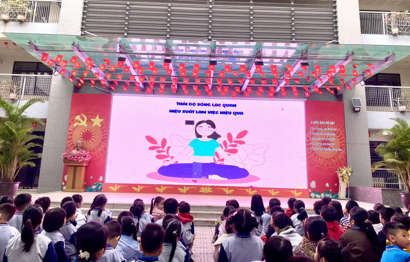 May be an image of one or more people and text