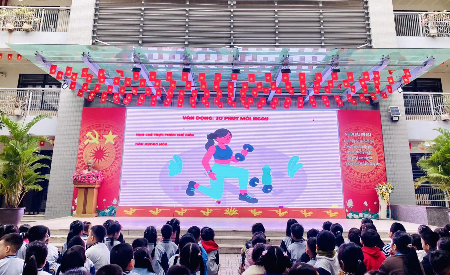 May be an image of crowd and text